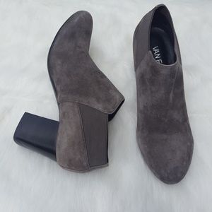 Vaneli gray suede ankle boots 6.5 M